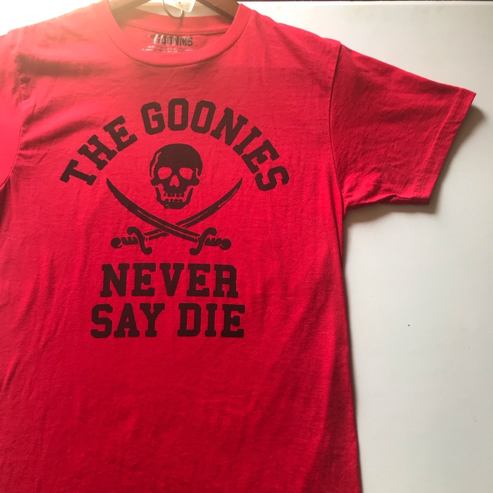 The goonies never say die tshirt